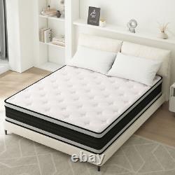 26/28/30/31/34CM Hybrid Memory Foam Pocket Sprung Double/King Boxed Mattress