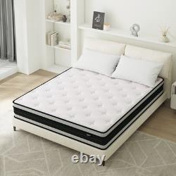 26cm Pocket Sprung Luxury 7-Zone Memory Foam Mattress Double King Size In A Box