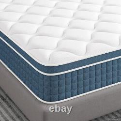 27CM Luxury Orthopaedic Pocket Sprung Memory Foam Mattress 4FT6 Double Size