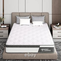 27cm Deep Mattress Luxury Pocket Spring Medium Firm Memory Foam Double Mattress