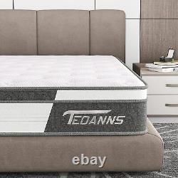 27cm Deep Mattress Luxury Pocket Spring Medium Firm Memory Foam Double Mattress