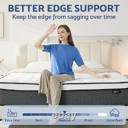 28/32CM Pocket Sprungs Memory Foam Mattress Single Double King Size 6FT In A Box