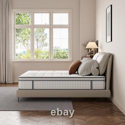 28cm Hybrid Mattress with Pocket Springs & Memory Foam for Enhanced Support