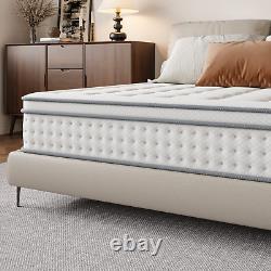 28cm Hybrid Mattress with Pocket Springs & Memory Foam for Enhanced Support