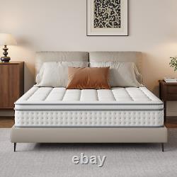 28cm Hybrid Mattress with Pocket Springs & Memory Foam for Enhanced Support