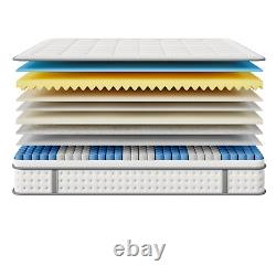 28cm Hybrid Mattress with Pocket Springs & Memory Foam for Enhanced Support