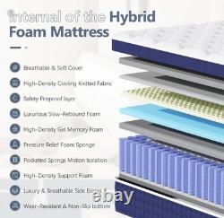 30 cm brand new Depth Memory Foam Pocket Sprung Mattress 4FT6 DOUBLE
