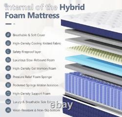 30 cm brand new Depth Memory Foam Pocket Sprung Mattress 4FT6 DOUBLE