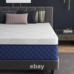 34CM Deep Memory Foam Double Mattress Pocket Springs Single 4FT6 In a Box