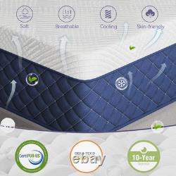 34CM Hybrid Pocket Sprung Memory Foam Mattress 4FT 4FT6 Double 5FT 6FT In A Box