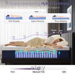 34CM Hybrid Pocket Sprung Memory Foam Mattress 4FT 4FT6 Double 5FT 6FT In A Box