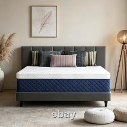 34CM Hybrid Pocket Sprung Memory Foam Mattress 4FT 4FT6 Double 5FT 6FT In A Box
