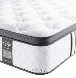 3FT 10 Medium Firm Gel Memory Foam Pocket Spring Hybrid Mattress 90x190x25cm 8A