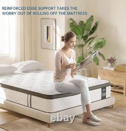 3FT 10 Medium Firm Gel Memory Foam Pocket Spring Hybrid Mattress 90x190x25cm 8A