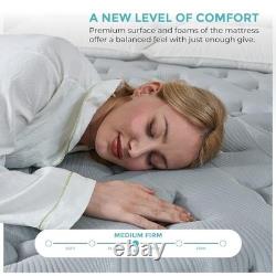 3FT Hybrid Single Mattress Gel Memory Foam Pocket Sprung & Medium Firm Mattress