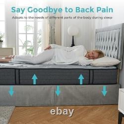 3FT Hybrid Single Mattress Gel Memory Foam Pocket Sprung & Medium Firm Mattress