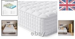 3FT Single Hybrid Mattress 10 Inch Memory Foam Pocket Spring Orthopaedic White