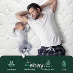 3FT Single Hybrid Mattress 10inch Memory Foam Pocket Sprung Medium Firm 90x190cm