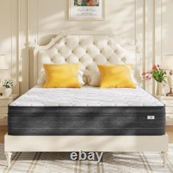 3FT Single Hybrid Mattress 10inch Memory Foam Pocket Sprung Medium Firm 90x190cm