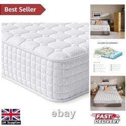 3FT Single Hybrid Mattress with Breathable Memory Foam & Pocket Springs White