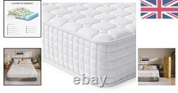 3FT Single Hybrid Mattress with Breathable Memory Foam & Pocket Springs White