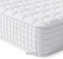 3FT Single Hybrid Mattress with Breathable Memory Foam & Pocket Springs White