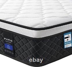 3FT Single Mattress, 10.3Inch COOLMAX Gel Memory Foam Pocket Spring Hybrid Mattr