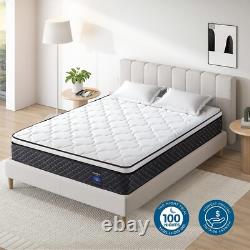 3FT Single Mattress, 10.3Inch COOLMAX Gel Memory Foam Pocket Spring Hybrid Mattr