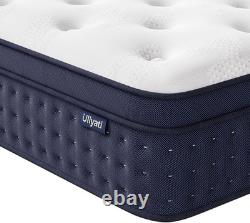 3FT Single Mattress, 10 Inch Gel Memory Foam Hybrid, 7-Zone Orthopaedic Pocket S