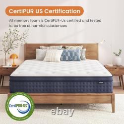 3FT Single Mattress, 10 Inch Gel Memory Foam Hybrid, 7-Zone Orthopaedic Pocket S