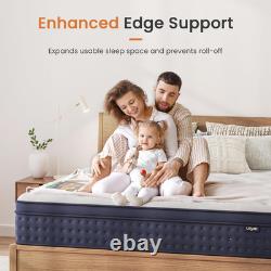 3FT Single Mattress, 10 Inch Gel Memory Foam Hybrid, 7-Zone Orthopaedic Pocket S