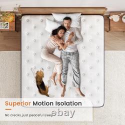 3FT Single Mattress, 10 Inch Gel Memory Foam Hybrid, 7-Zone Orthopaedic Pocket S