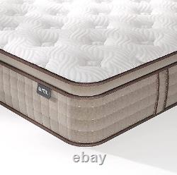 3FT Single Mattress 10 Inch Pocket Sprung Hybrid Mattress with Memory Foam