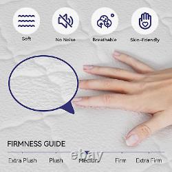 3FT Single Mattress 9-Zone Pocket Sprung Memory Foam Orthopaedic 9.4'' White