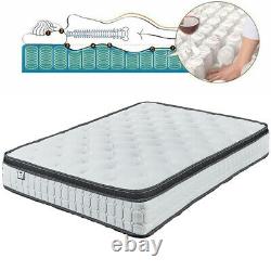 3ft Single 10 Thickness 4000 Pocket Sprung Memory Mattress Luxury Damask Hypo