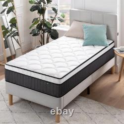 3ft Single Mattress Memory Foam & Pocket Spring (90 x 190 cm) 10'' Hei