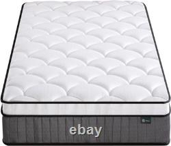 3ft Single Mattress Memory Foam & Pocket Spring (90 x 190 cm) 10'' Hei