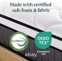 3ft Single Mattress Memory Foam & Pocket Spring (90 x 190 cm) 10'' Hei