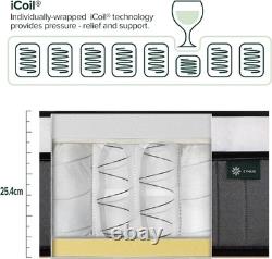 3ft Single Mattress Memory Foam & Pocket Spring (90 x 190 cm) 10'' Hei