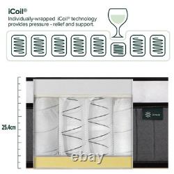 3ft Single Mattress Memory Foam & Pocket Spring (90 x 190 cm) 10 Height 25 cm