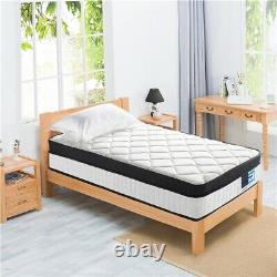 3ft Single Mattress Memory Foam Pocket Sprung Mattress Medium Firm 27cm Kids