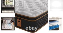 3ft Single Memory Foam & Pocket Spring Hybrid Mattress 90x190x31cm Medium Firm