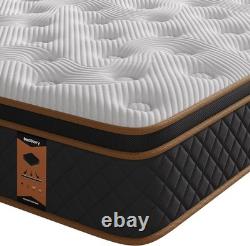 3ft Single Memory Foam & Pocket Spring Hybrid Mattress 90x190x31cm Medium Firm