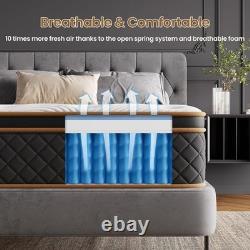 3ft Single Memory Foam & Pocket Spring Hybrid Mattress 90x190x31cm Medium Firm