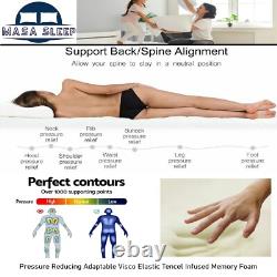 4000 Hybrid Medium Firm Memory Foam Pocket Sprung Mattress Single Double king