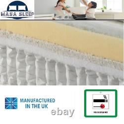 4050 Hybrid Medium Soft Memory Foam Pocket Sprung Mattress Single Double king