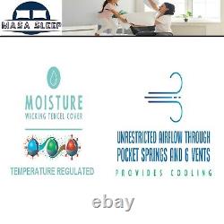 4500 Hybrid Medium Soft Memory Foam Pocket Sprung Mattress Single Double king