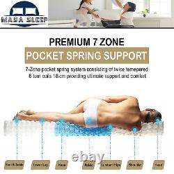 4500 Hybrid Medium Soft Memory Foam Pocket Sprung Mattress Single Double king