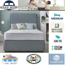 4600 Hybrid Medium Memory Foam Pocket Sprung Mattress Single Double king
