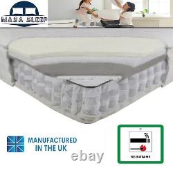 4700 Hybrid Medium Firm Memory Foam Pocket Sprung Mattress Single Double king